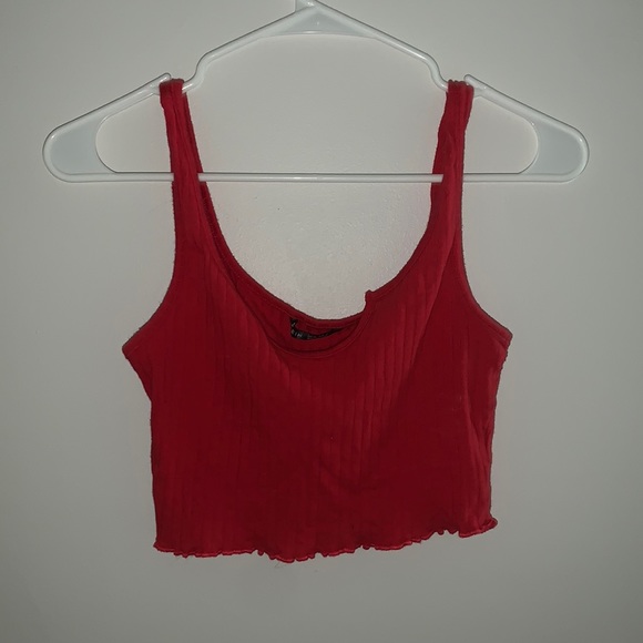 A red crop top. - Picture 1 of 1